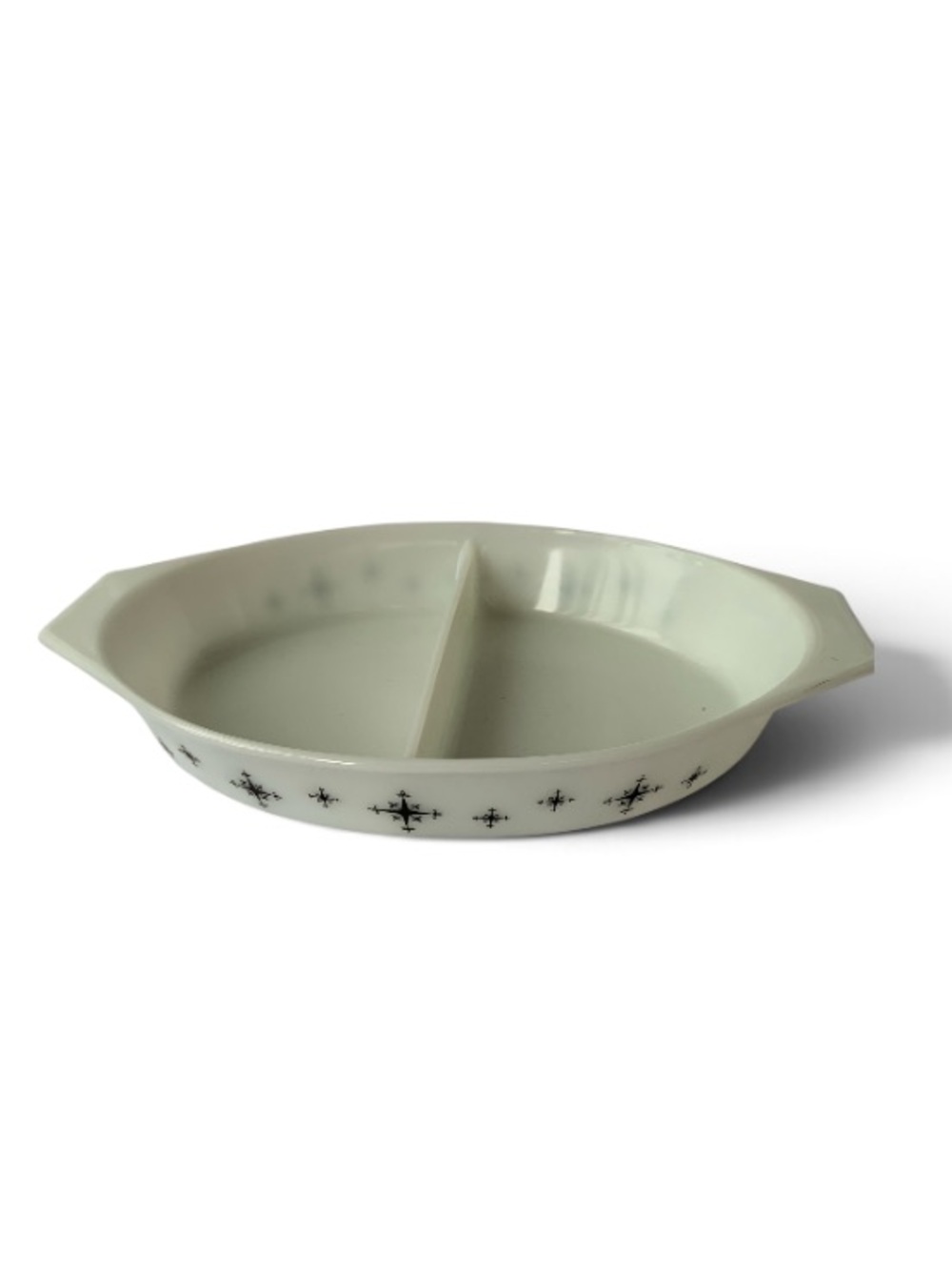 Pyrex Clear Embossed Glass Dish with PYREX Marking #063